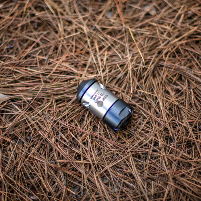 HRV sewer jetting nozzle featuring four forward 45‑degree impact jets and three rear retro‑thrust jets, designed to create a corkscrew‑style motion for pushing debris through descaled pipes; a high‑pressure, professional‑grade nozzle for clearing drains and main sewer lines.