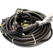 19ft Tier 3 engine wiring harness with multi‑pin connectors, corrugated loom tubing, and control‑panel leads for US Jetting jetter systems.