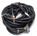 Tier 3 engine wiring harness with multi‑pin connectors, corrugated protective loom, and control‑panel leads for US Jetting jetter systems.